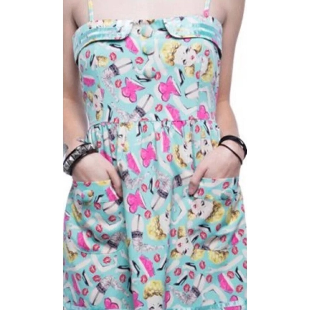 IRON FIST Doll Parts Dress 2XL RARE Pin-Up Style Mini Dress Punk Goth Barbiecore